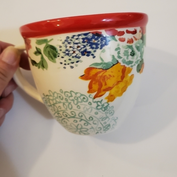 The Pioneer Woman Floral Mug Red White Multicolor - Picture 2 of 7